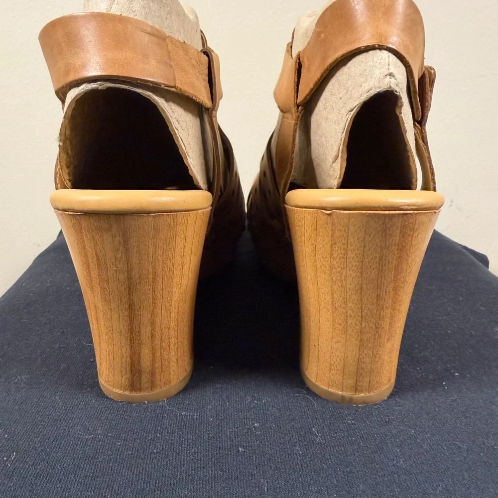 Dopamine Kork-Ease Tan Leather Mules - Picture 3 of 6